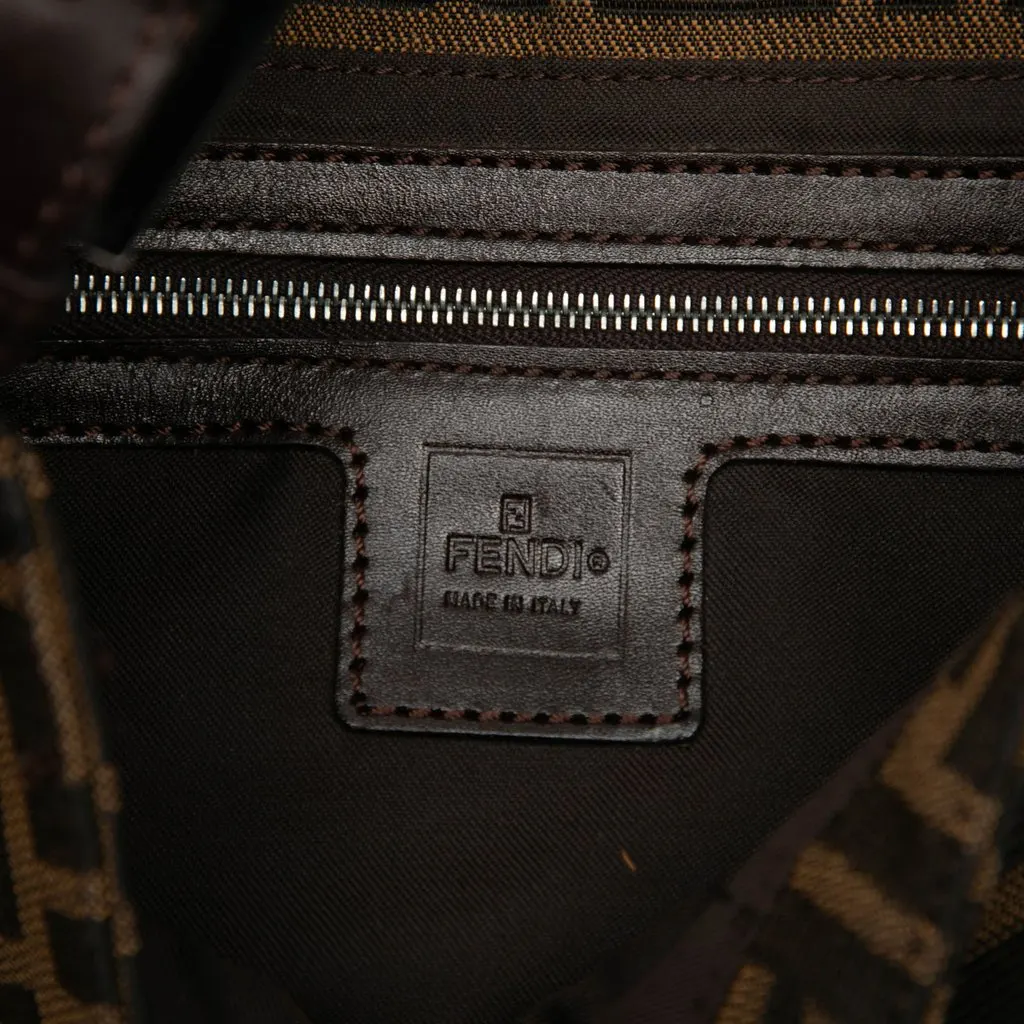 Fendi Zucca Canvas Baguette Brown Canvas Good - Box View