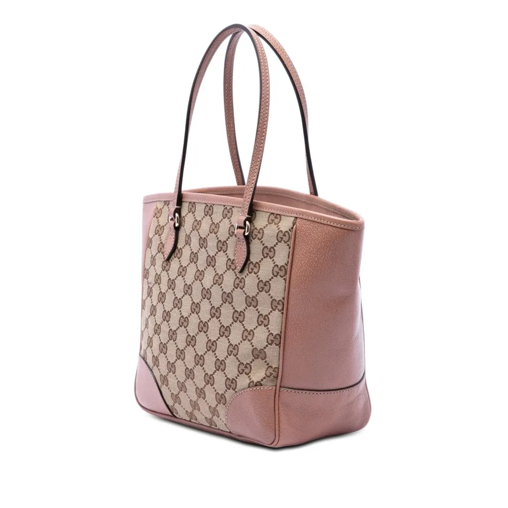 Gucci GG Canvas Bree Tote Beige Very good - Back View