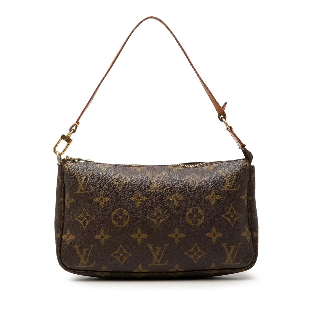 Louis Vuitton Monogram Pochette Accessoires Brown Very good - Front View