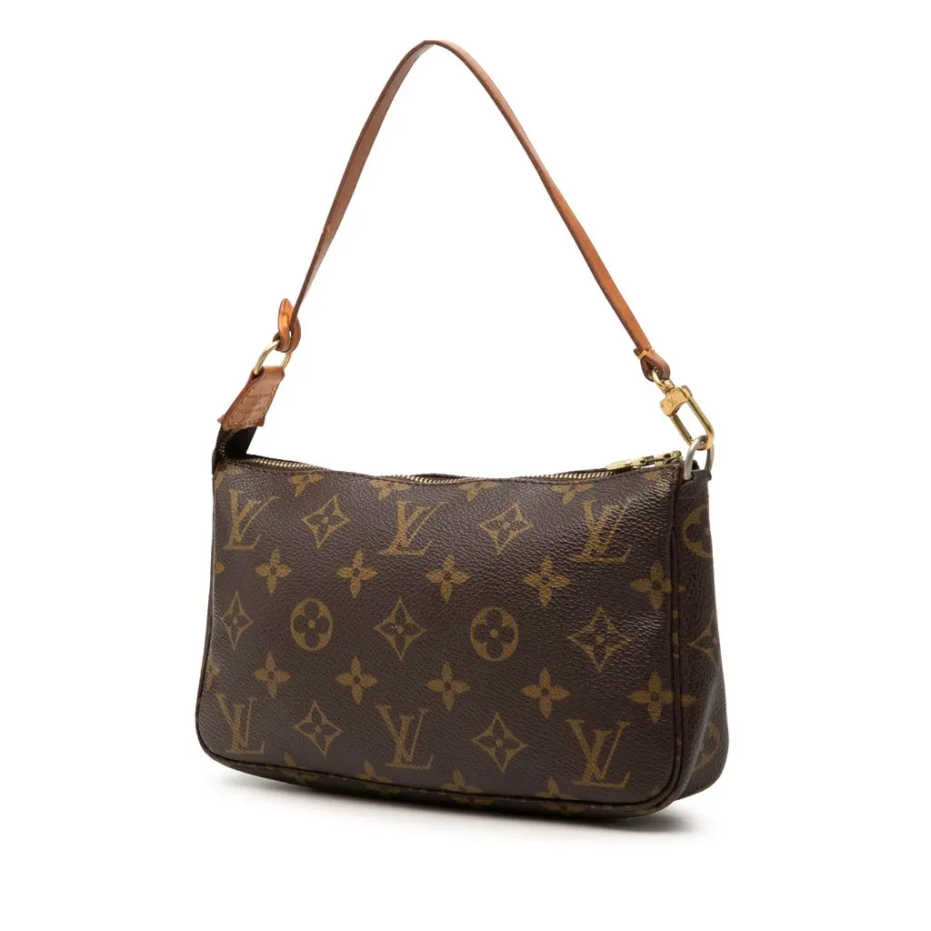 Louis Vuitton Monogram Pochette Accessoires Brown Very good - Back View