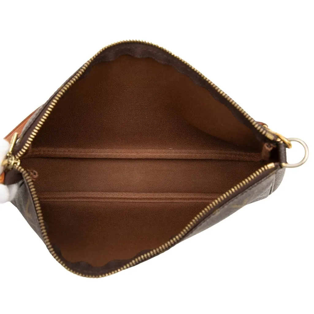 Louis Vuitton Monogram Pochette Accessoires Brown Very good - Model View