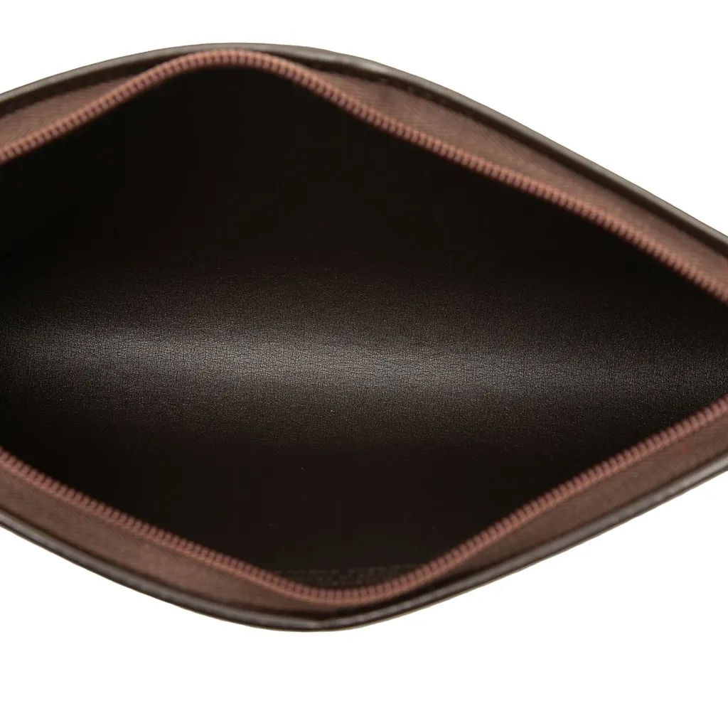 Dior Diorissimo Trotter Canvas Clutch Brown Canvas Very good - Model View
