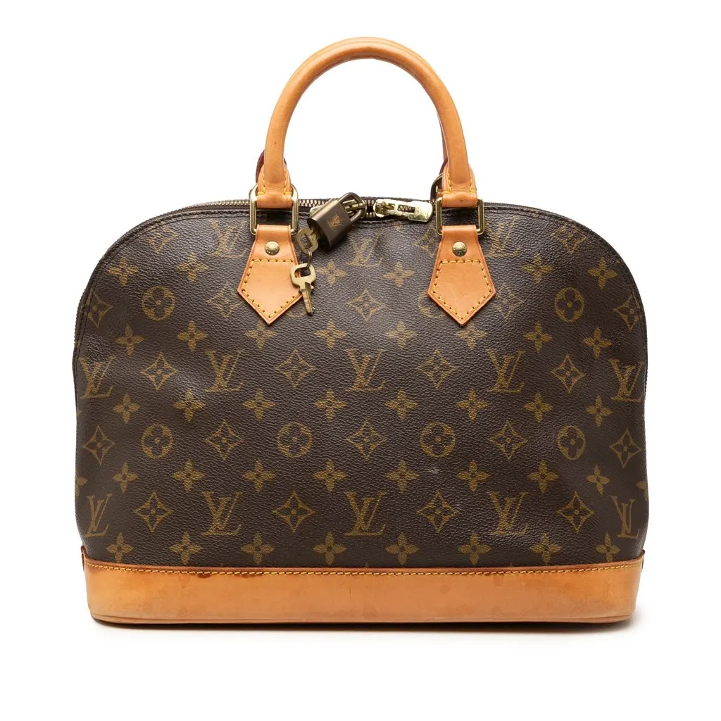 Louis Vuitton Monogram Alma PM Brown Canvas Good - Front View