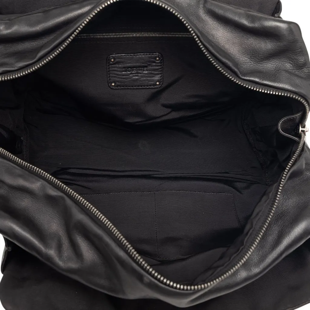 Loewe Bicolor Leather Laura 33 Handbag Black Leather Very good - Model View