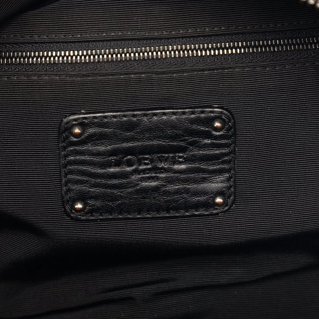 Loewe Bicolor Leather Laura 33 Handbag Black Leather Very good - Box View