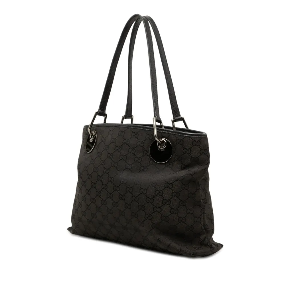 Gucci Medium GG Canvas Eclipse Tote Black Very good - Back View