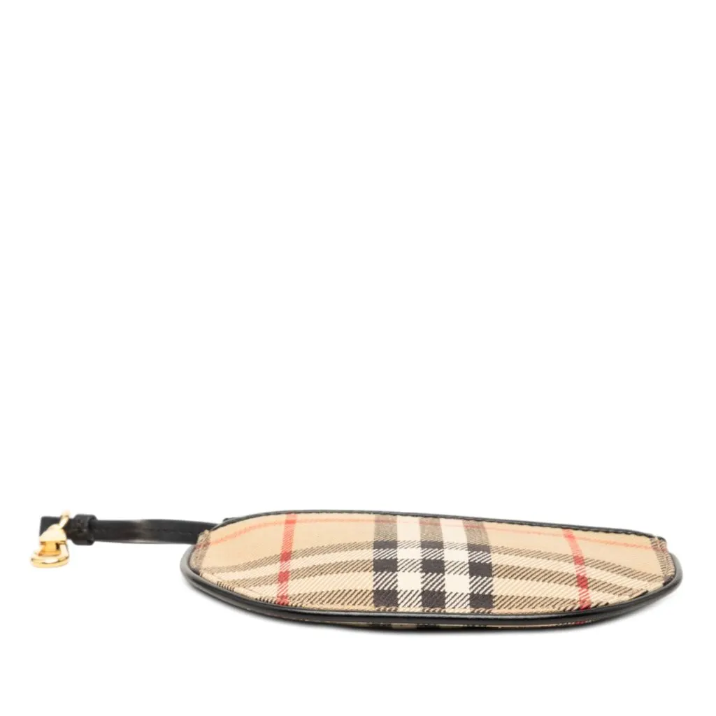 Burberry House Check Canvas Olympia Coin Pouch Beige Very good - Inside View