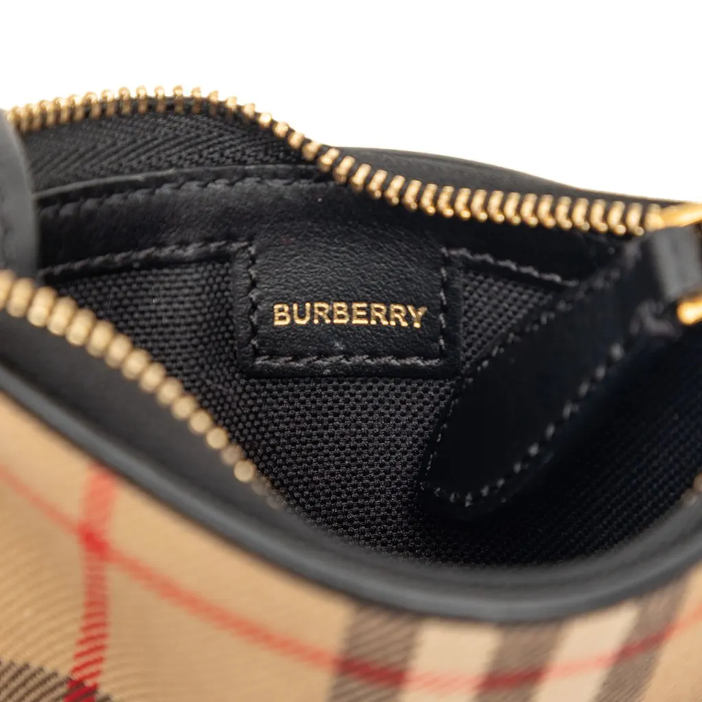 Burberry House Check Canvas Olympia Coin Pouch Beige Very good - Box View