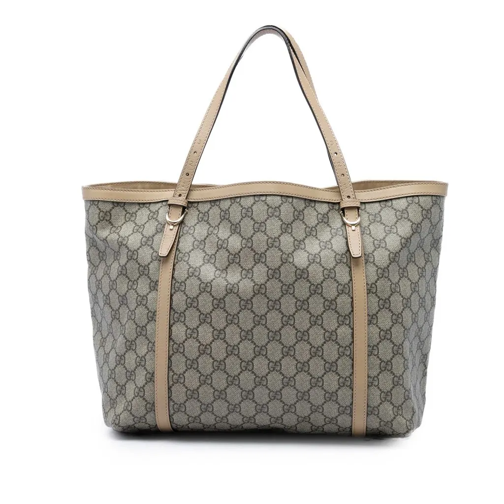 Gucci GG Supreme Nice Tote Beige Canvas Very good - Front View