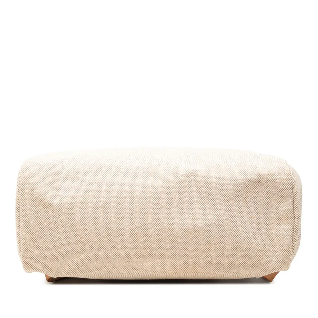 Hermès Toile Herbag Backpack PM Beige Canvas Good - Inside View