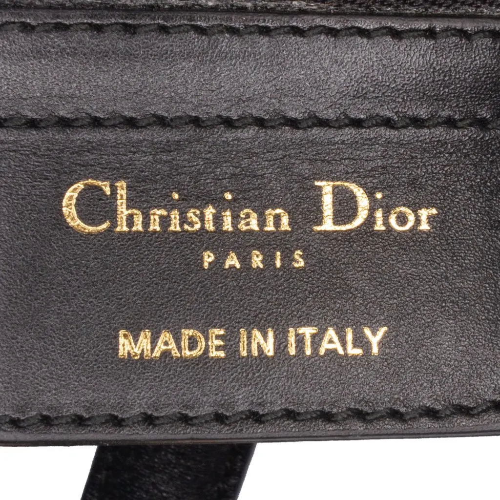 Dior Smooth Calfskin Saddle Bag Black Leather Very good - Box View