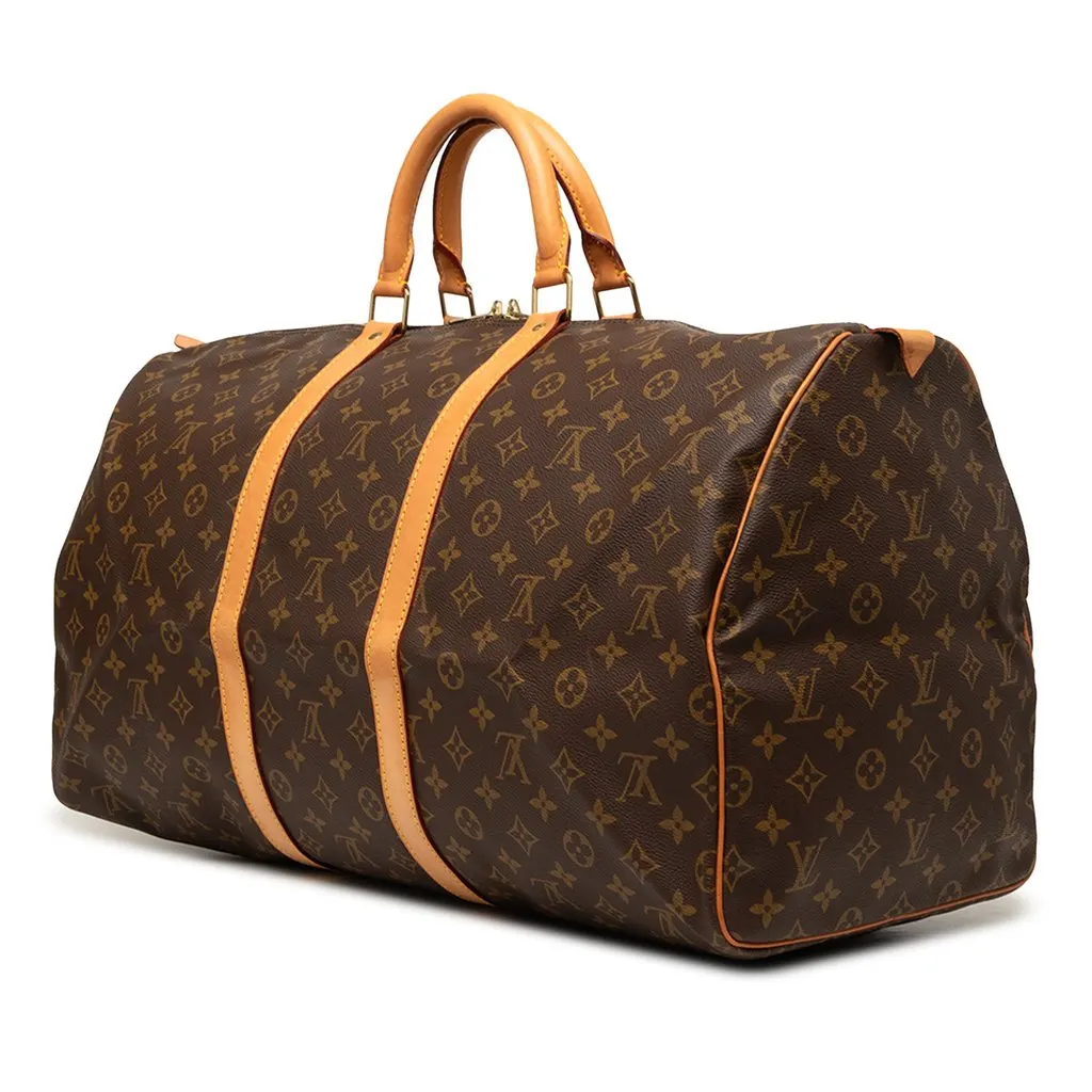 Louis Vuitton Monogram Keepall 55 Brown Very good - Back View