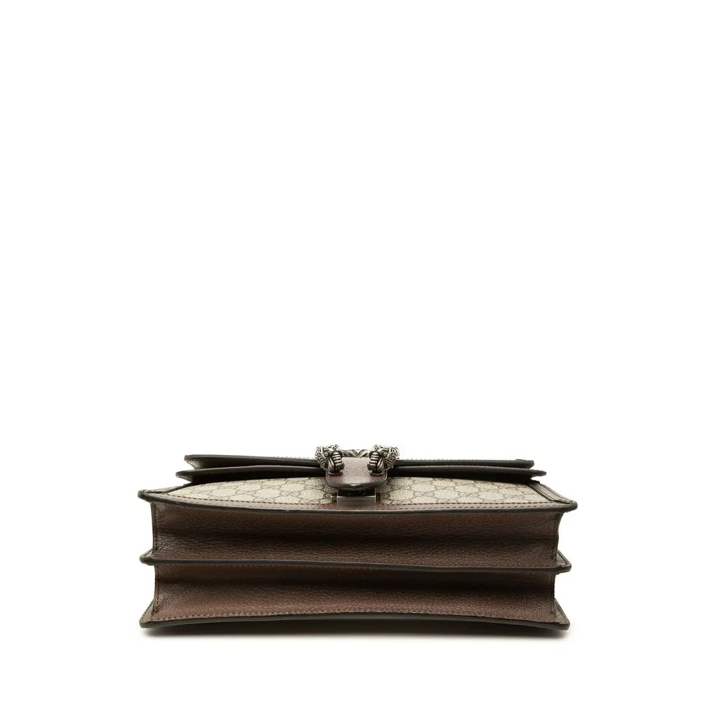 Gucci GG Supreme Dionysus Top Handle Bag Beige Canvas Good - Inside View