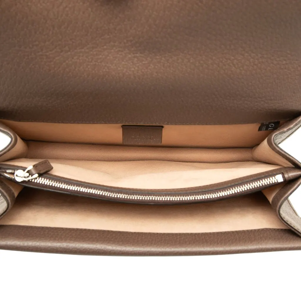 Gucci GG Supreme Dionysus Top Handle Bag Beige Canvas Good - Model View