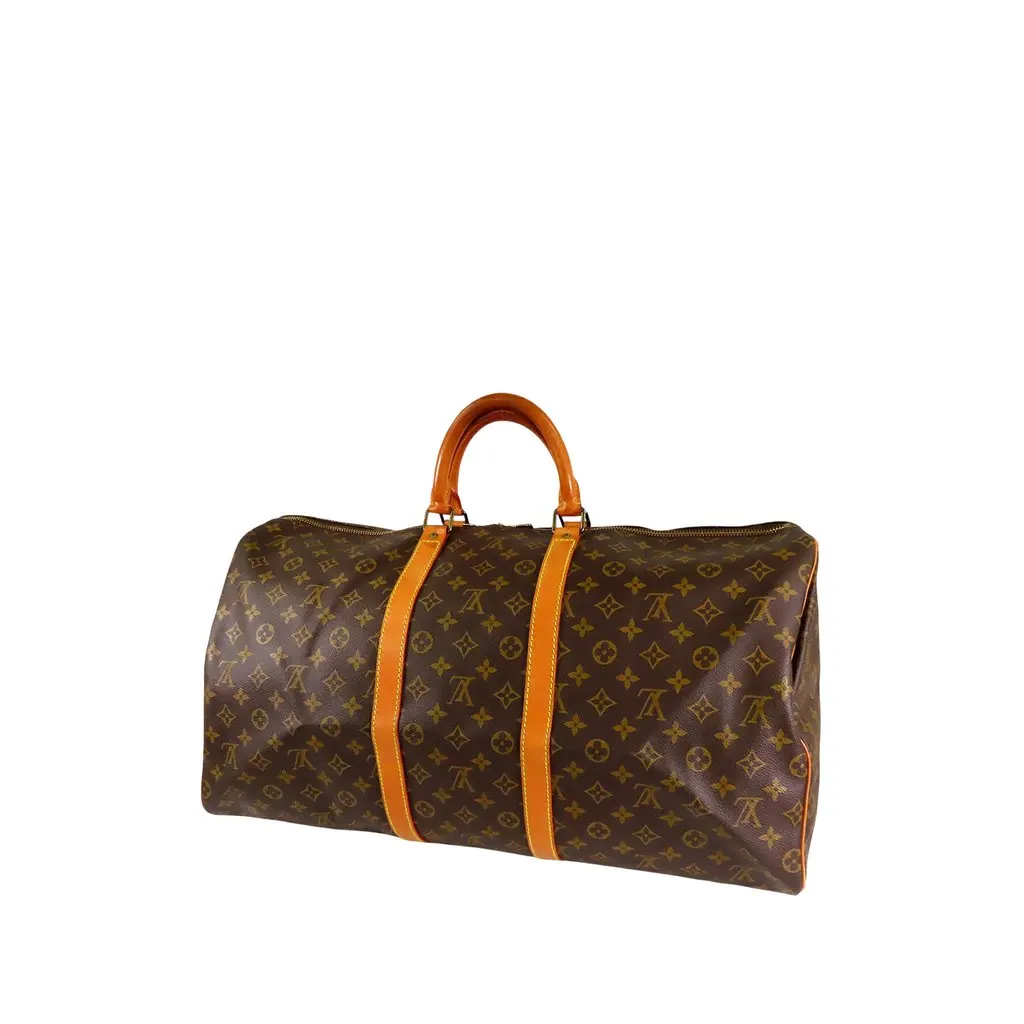 Louis Vuitton Monogram Keepall 55 Brown Very good - Back View