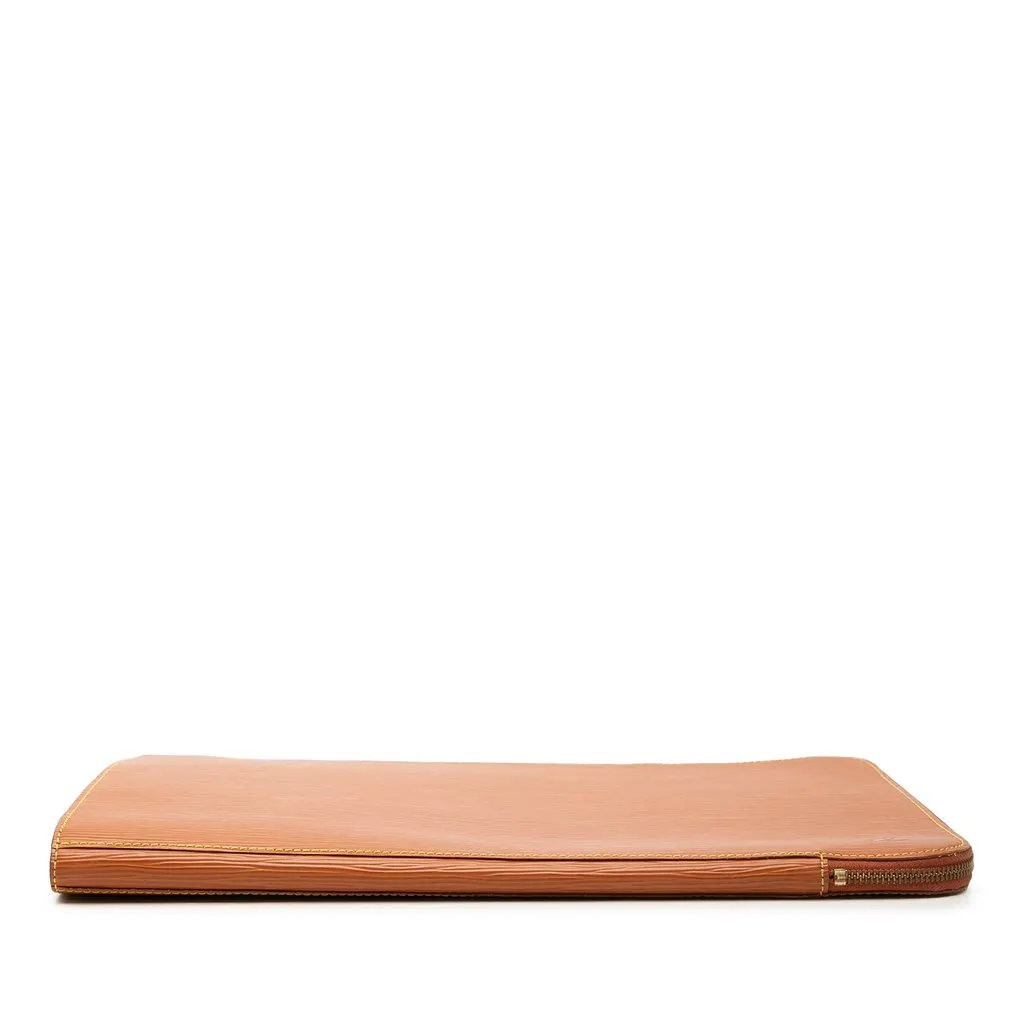 Louis Vuitton Epi Poche Document Brown Leather Very good - Inside View