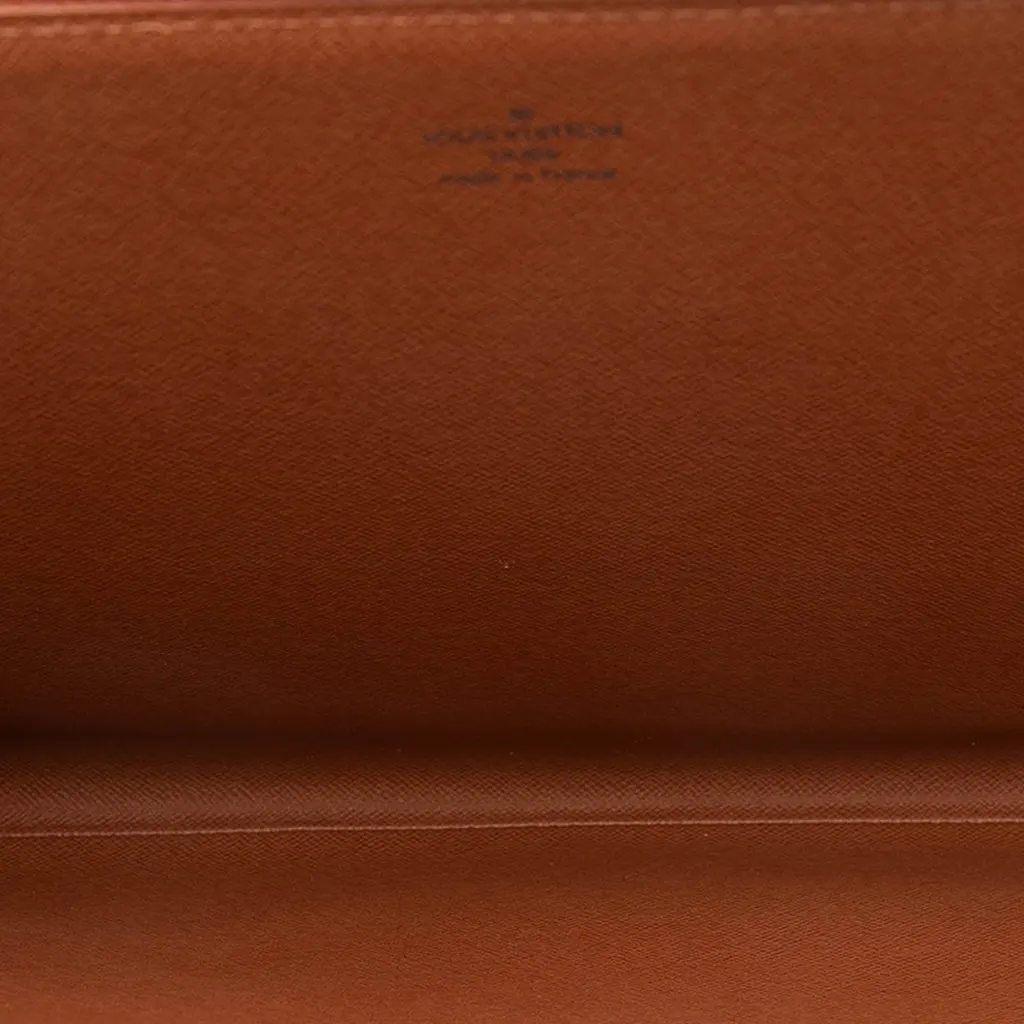 Louis Vuitton Epi Poche Document Brown Leather Very good - Model View