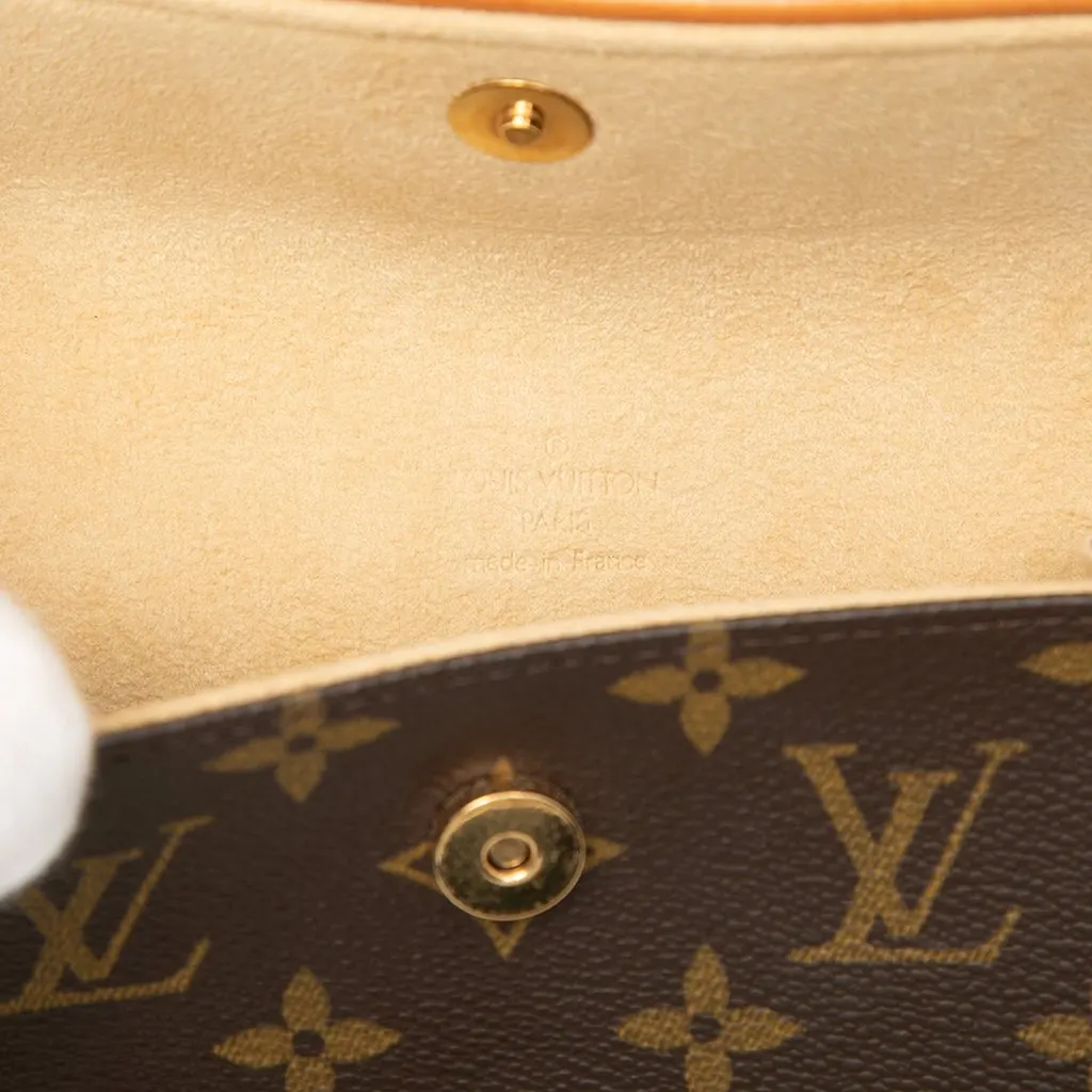 Louis Vuitton Monogram Pochette Florentine Brown Canvas Very good - Box View