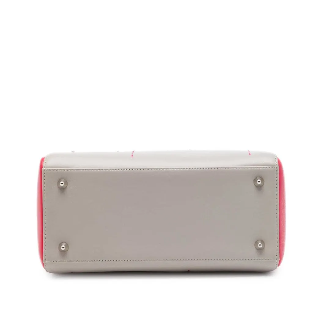 Dior Medium Tricolor Lambskin Macrocannage Stitched Lady Dior MultiColor Leather Very good - Inside View