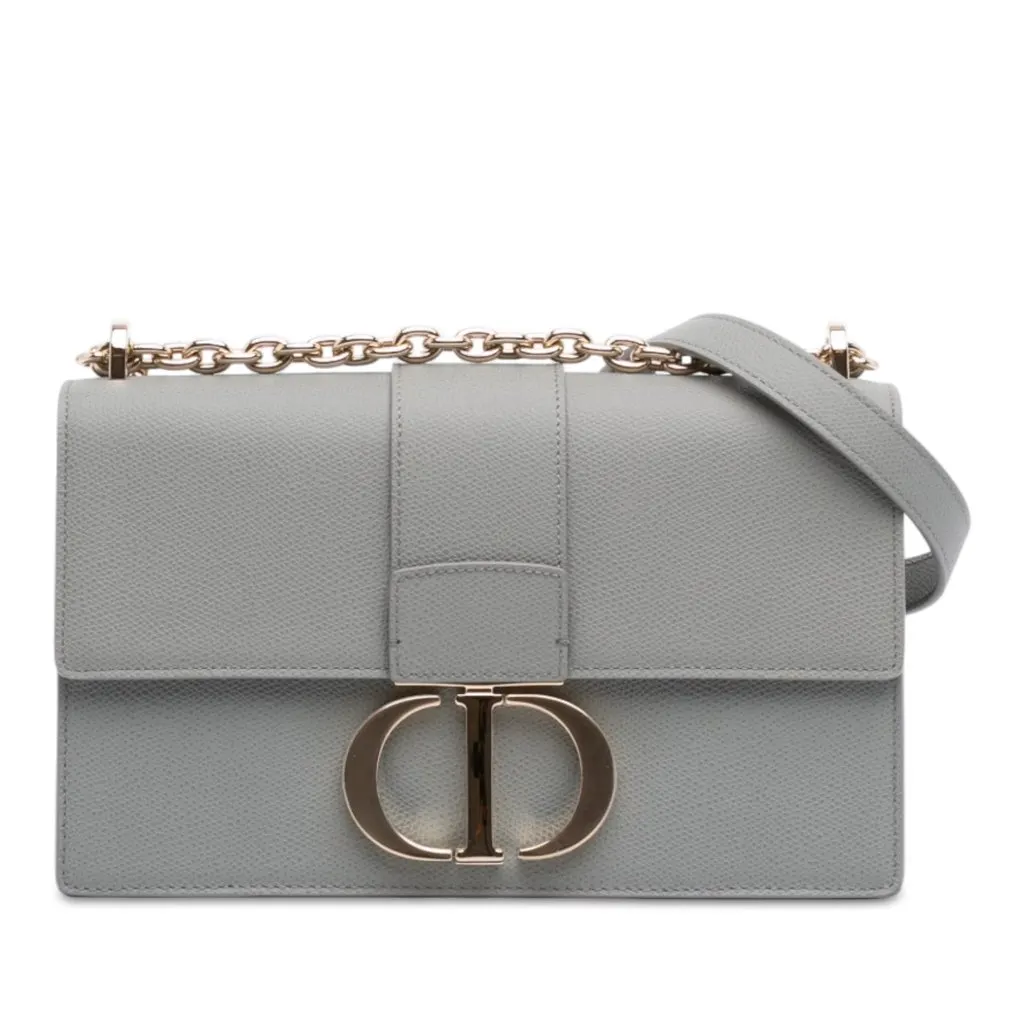 Dior Grained Calfskin 30 Montaigne Chain Flap MultiColor Leather Very good - Front View