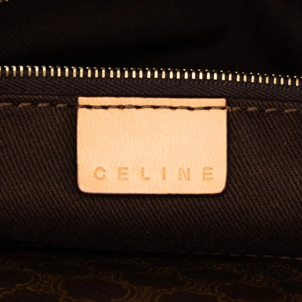 Celine Macadam Coated Canvas Handbag Brown Very good - Box View