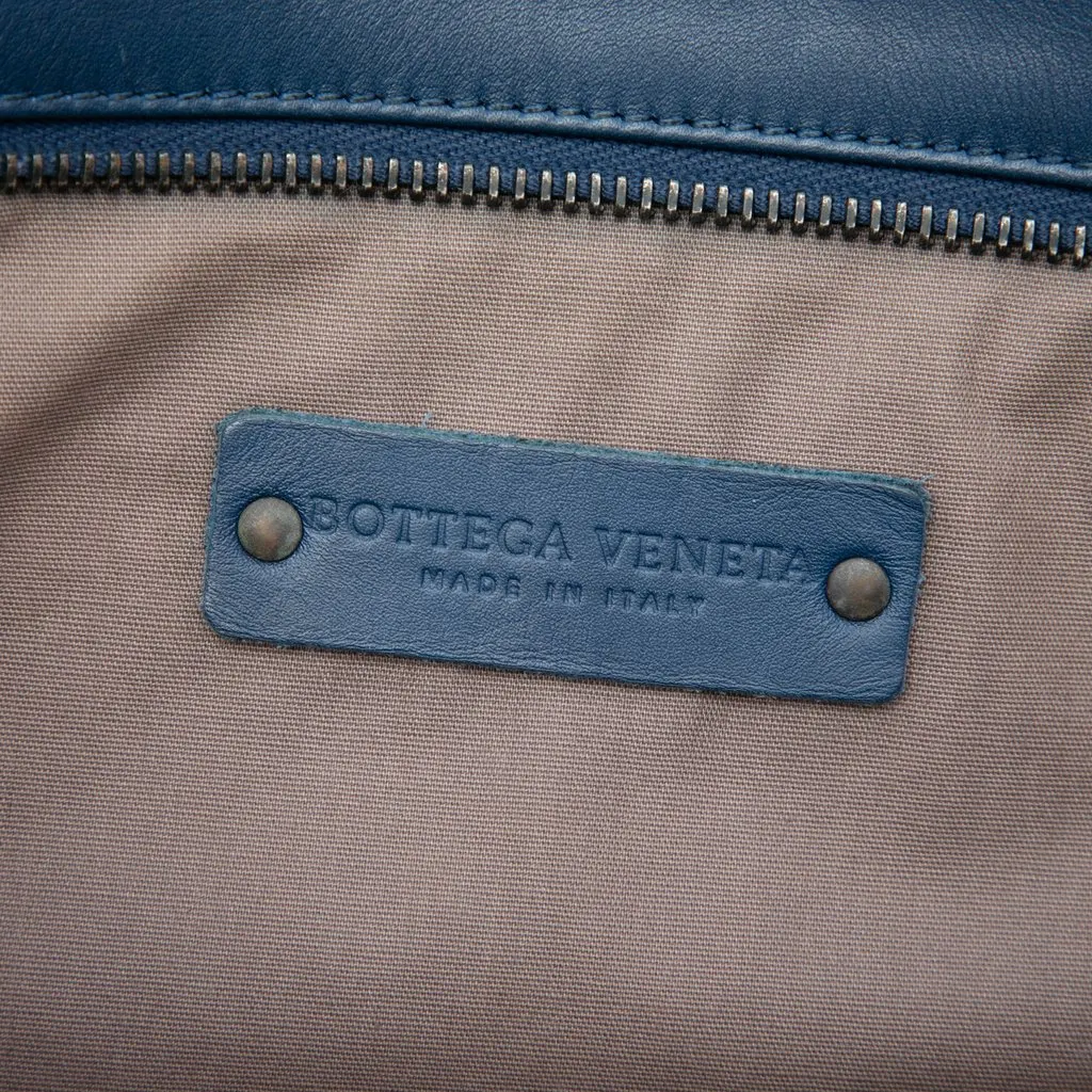Bottega Veneta Nappa Intrecciato VN Crossbody Blue Leather Good - Box View