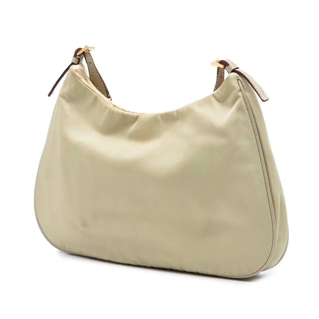 Prada Tessuto Chain Shoulder Bag Brown Very good - Back View