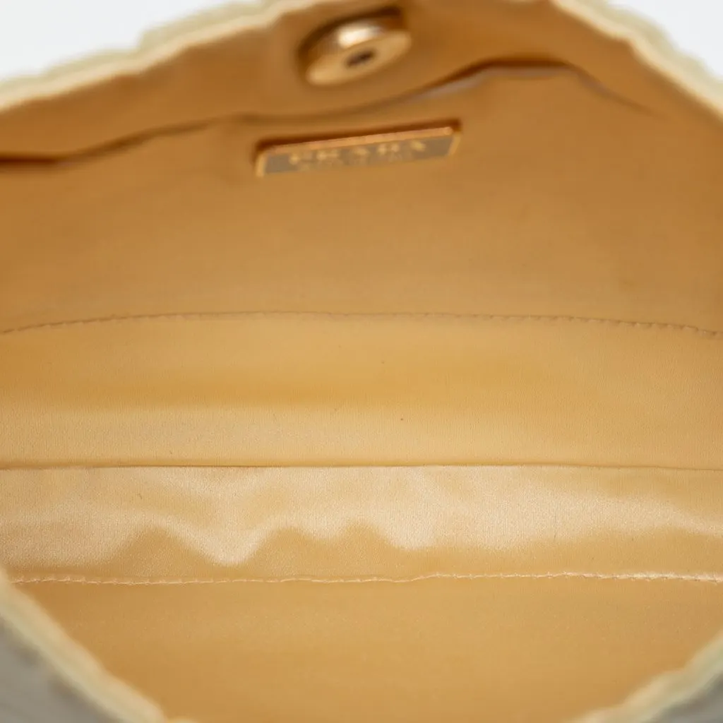 Prada Tessuto Chain Shoulder Bag Brown Very good - Model View