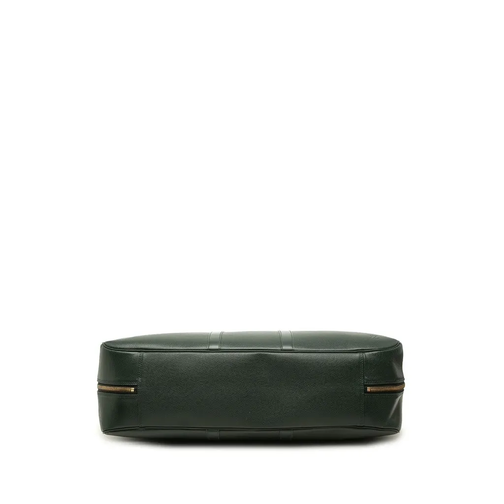 Louis Vuitton Taiga Helanga 1 Poche Green Leather Good - Inside View