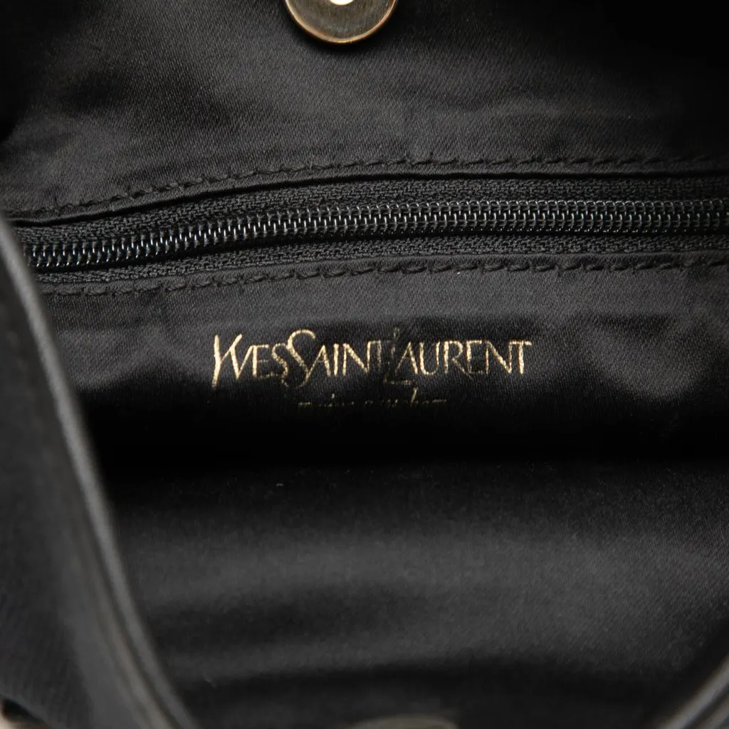 Saint Laurent Denim Monogram Kahala Crossbody Black Denim Very good - Box View