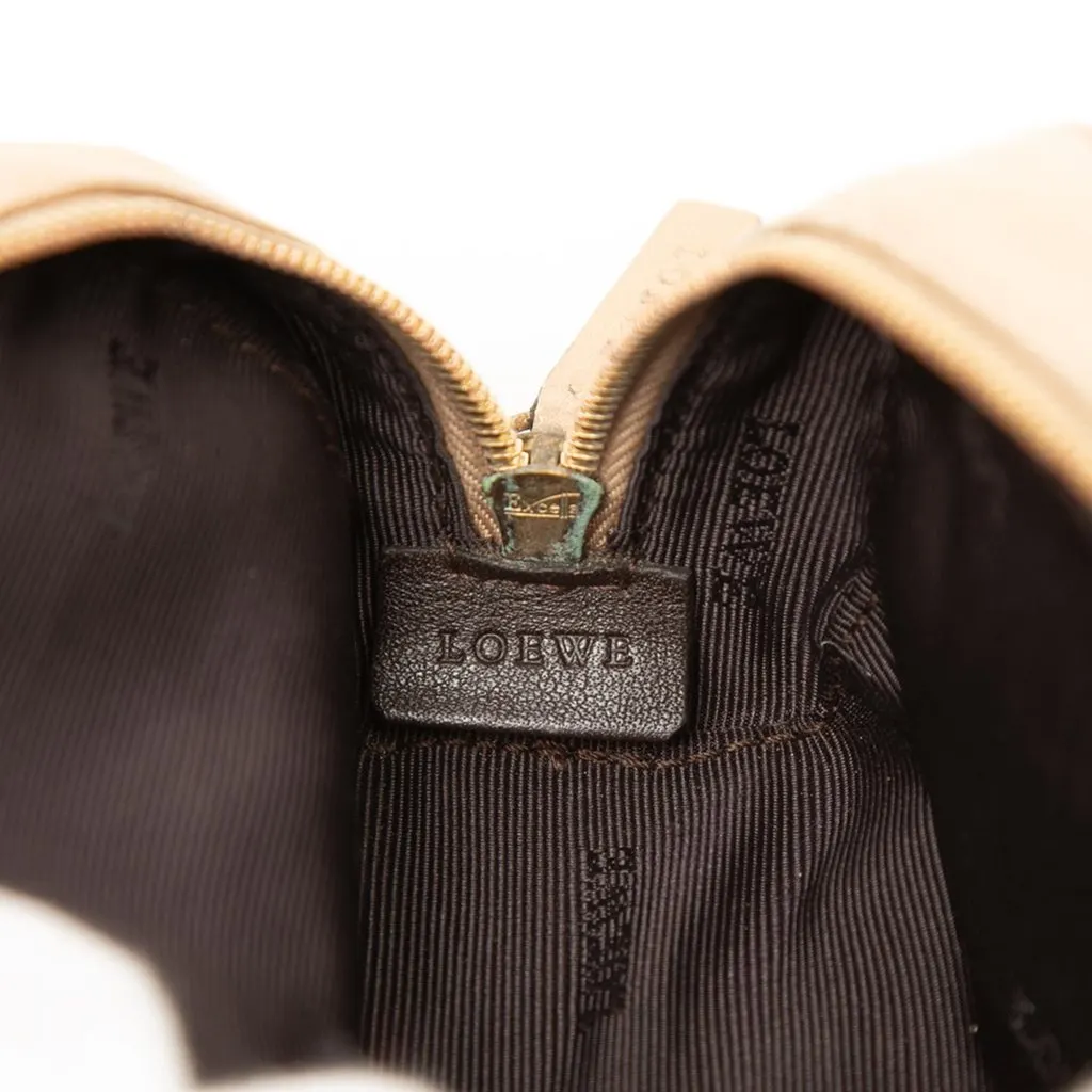 LOEWE Micro Metallic Leather Amazona Satchel Gold Leather Very good - Box View
