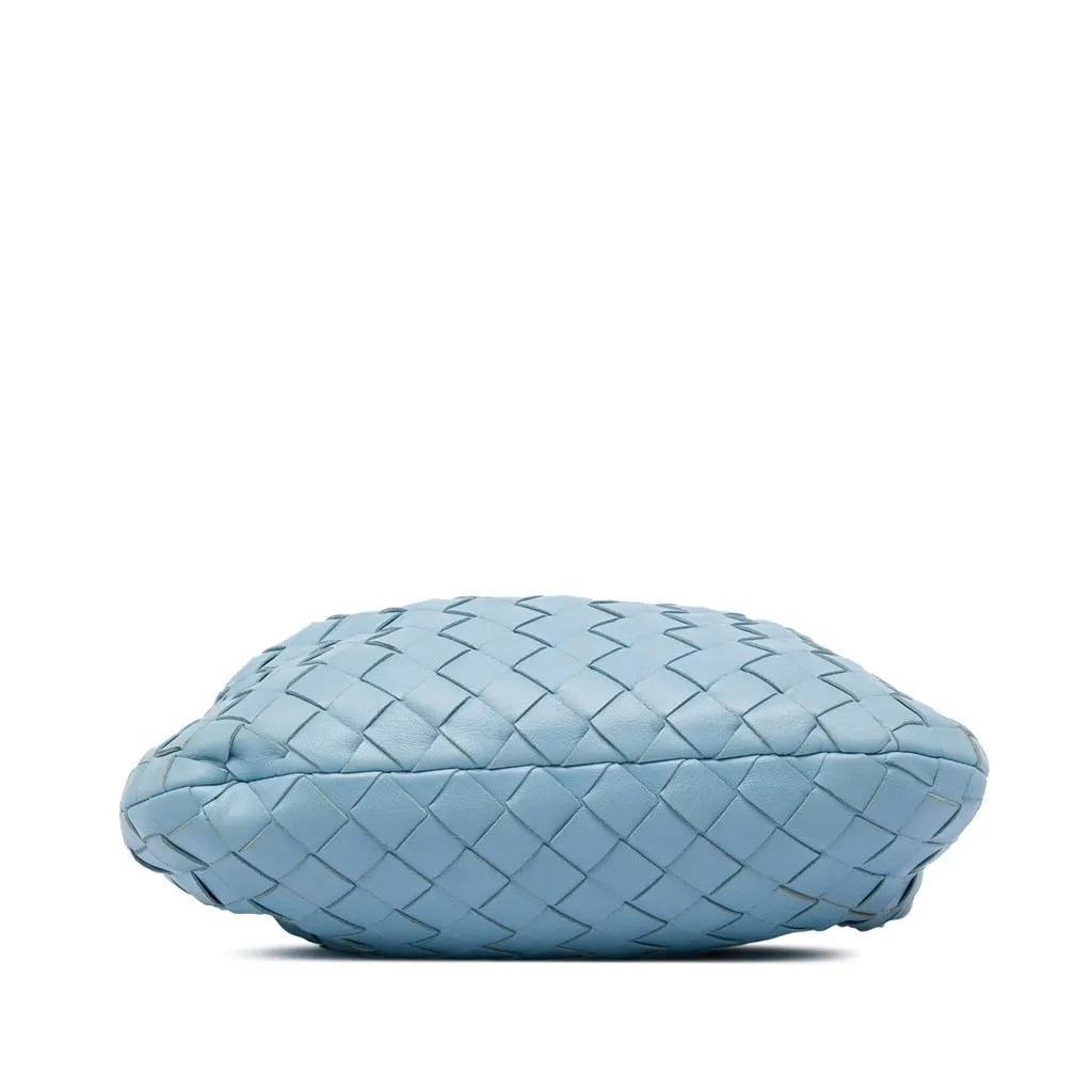 Bottega Veneta Mini Nappa Intrecciato Jodie Blue Leather Very good - Inside View