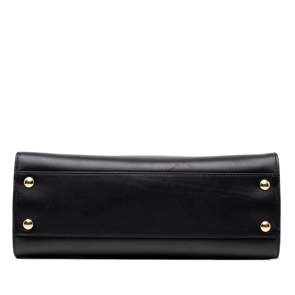 Salvatore Ferragamo Leather Gancini Juliette Lock Story Handbag Black Leather Very good - Inside View