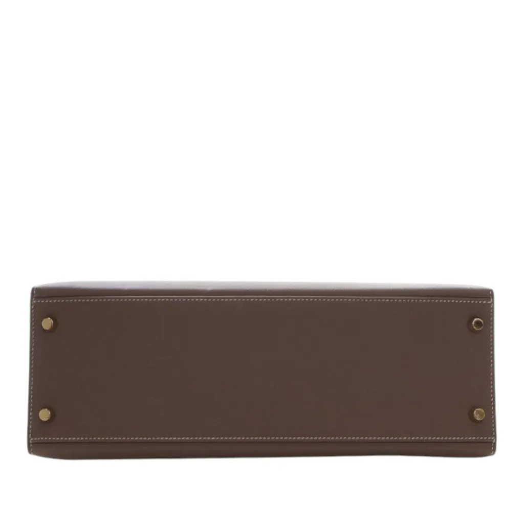 Hermès Epsom Kelly II Sellier 32 Brown Leather Very good - Box View