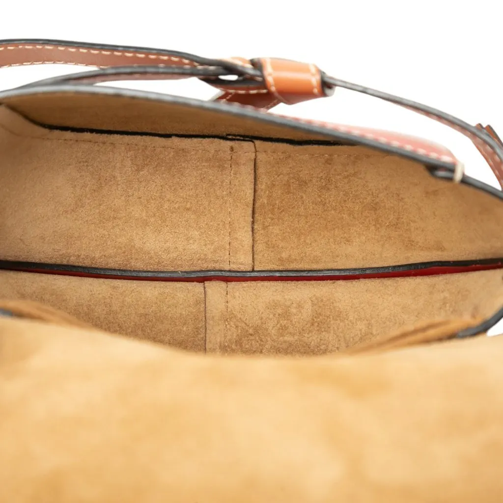 LOEWE Mini Tricolor Leather Gate Crossbody Red Leather Very good - Model View