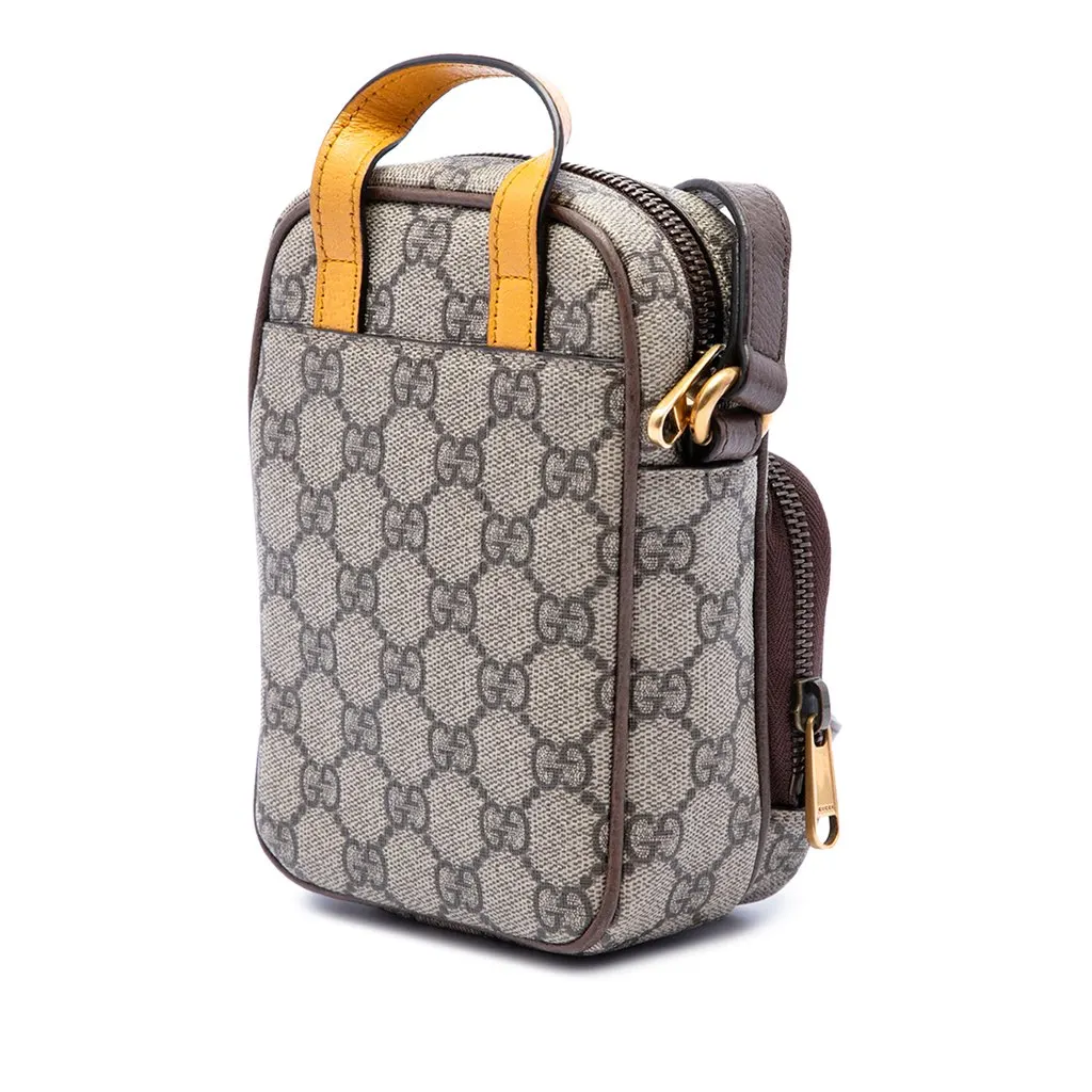 Gucci Mini GG Supreme Neo Vintage Satchel Beige Canvas Very good - Back View