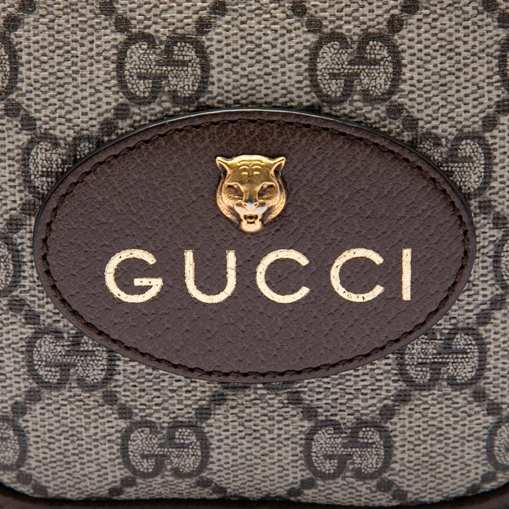 Gucci Mini GG Supreme Neo Vintage Satchel Beige Canvas Very good - Box View
