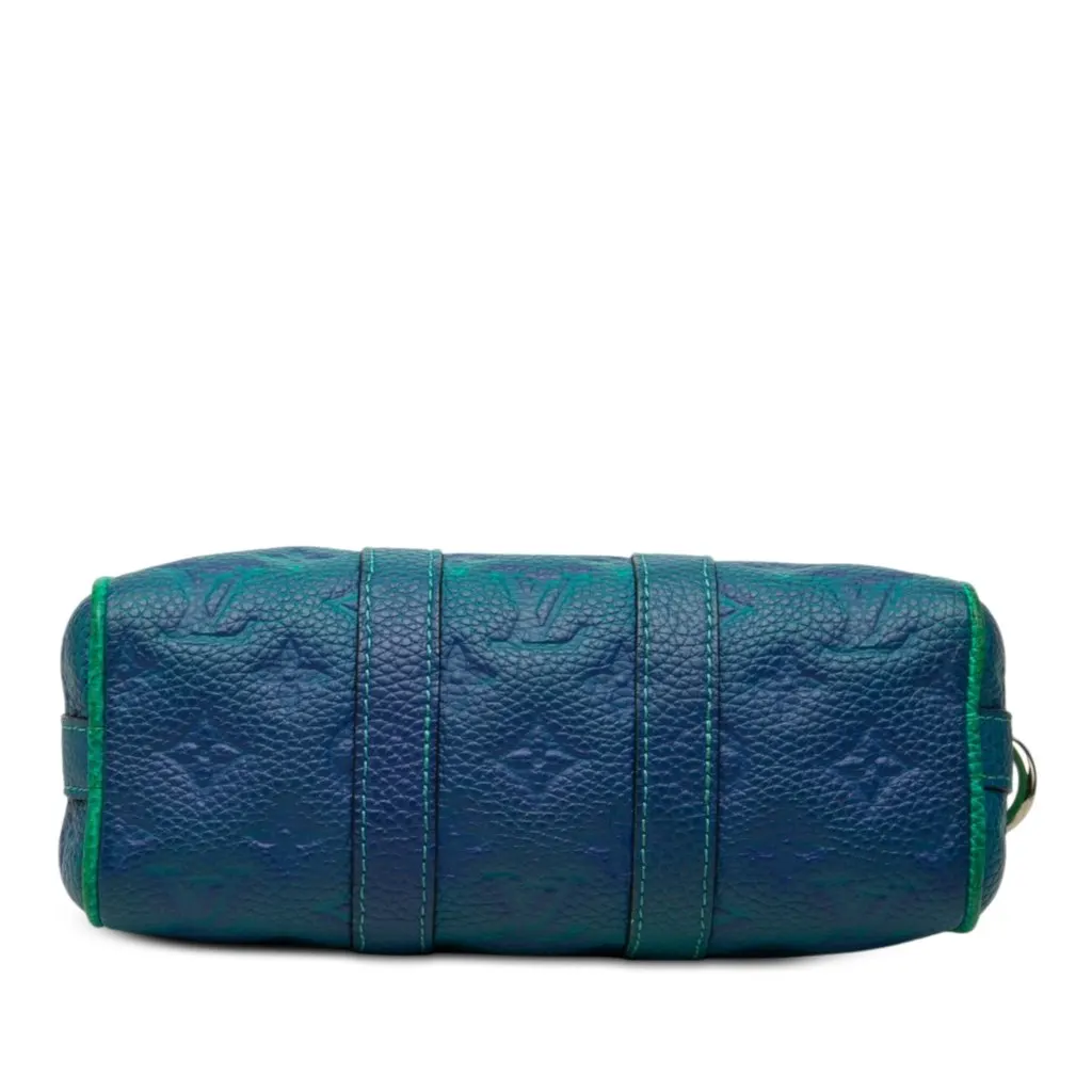 Louis Vuitton Monogram Taurillon Illusion Keepall XS Green Leather Good - Inside View