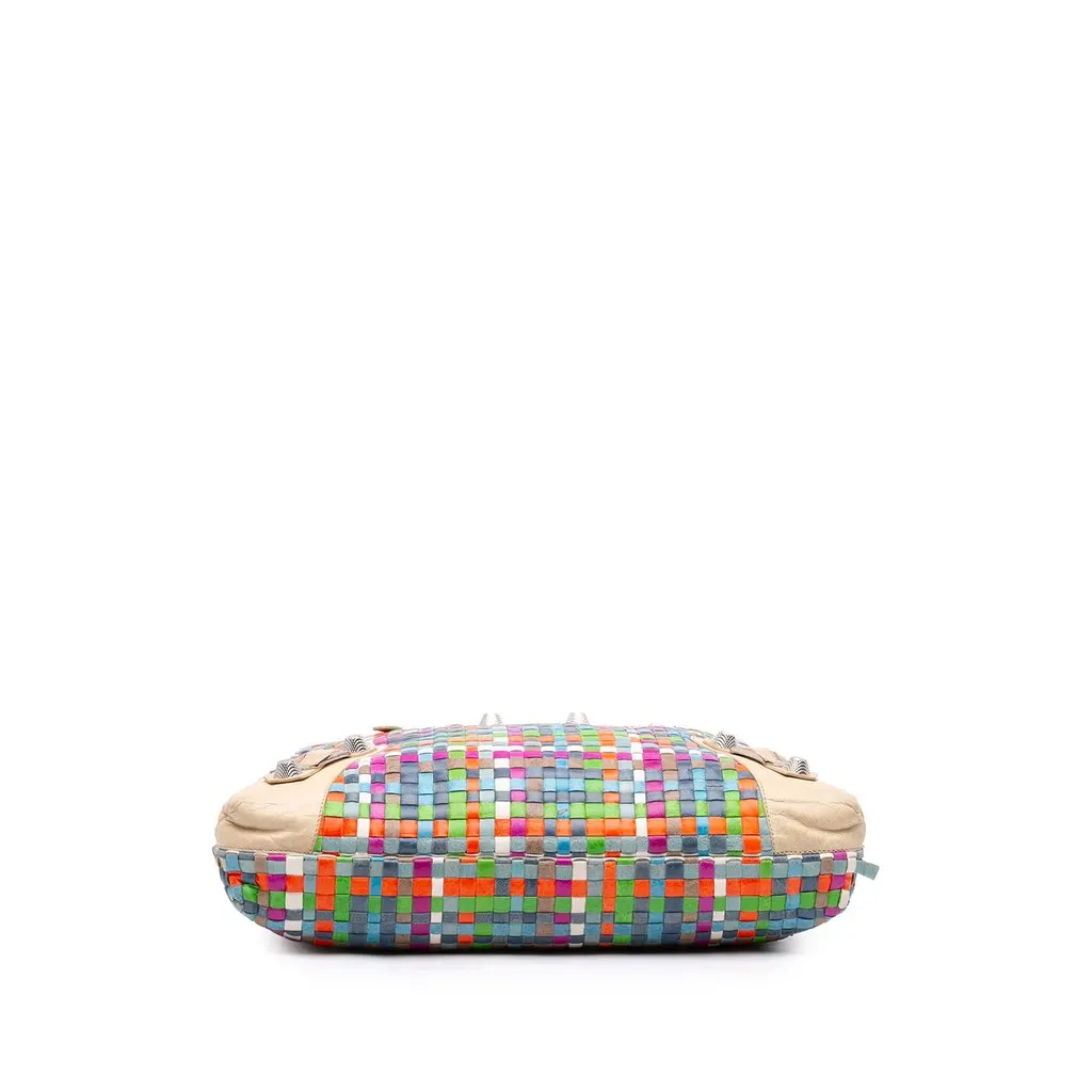 Balenciaga Lambskin Woven Motocross Giant 21 Brief Tote MultiColor Leather Very good - Inside View