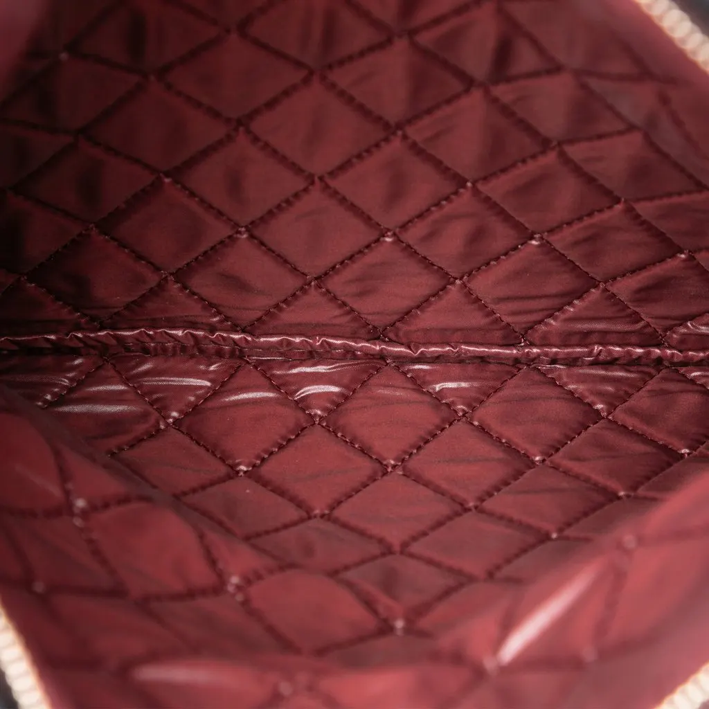 Chanel Quilted Lambskin CC Beauty Foldover Clutch Black Leather Very good - Model View