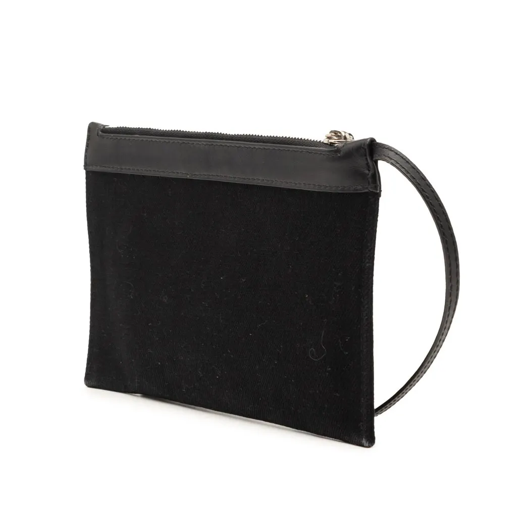 Balenciaga Canvas Navy Cabas Pouch Black Very good - Back View