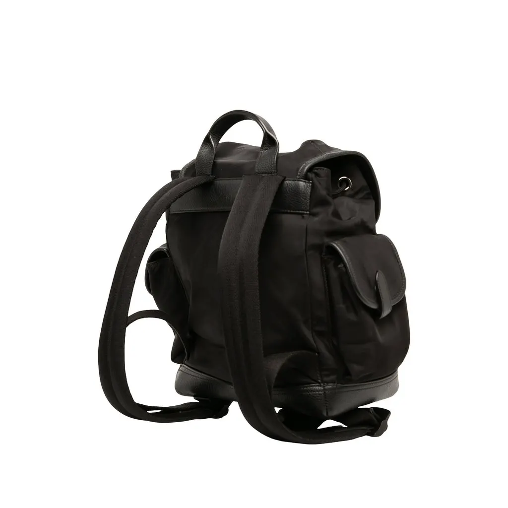 Mulberry Mini Nylon Heritage Backpack Black Polyamide Very good - Back View