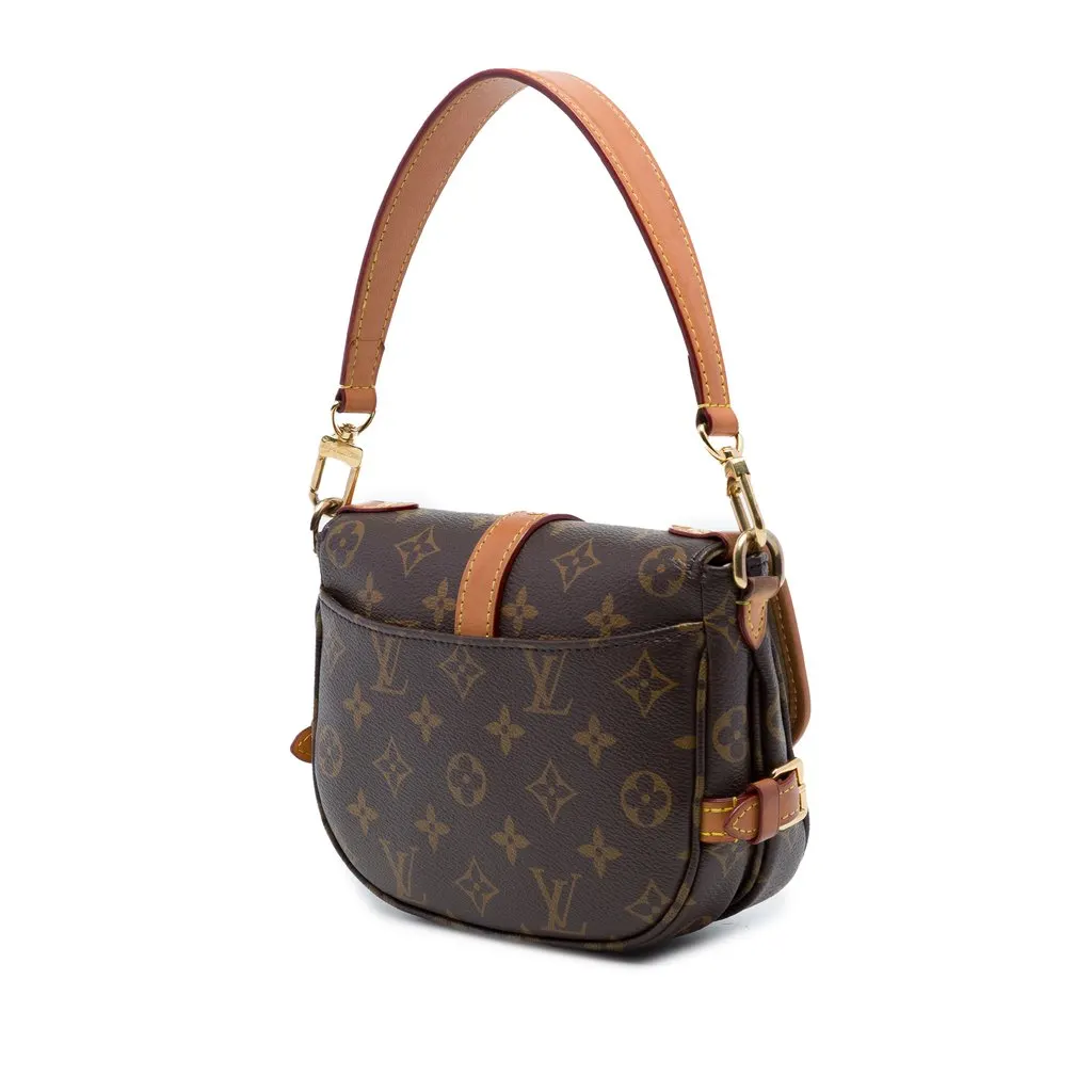 Louis Vuitton Monogram Saumur BB Brown Very good - Back View
