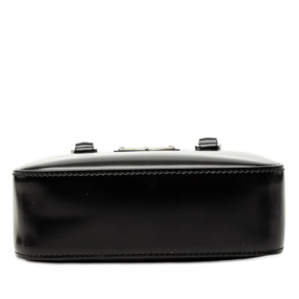 Prada Small Spazzolato Leather Satchel Black Leather Very good - Inside View