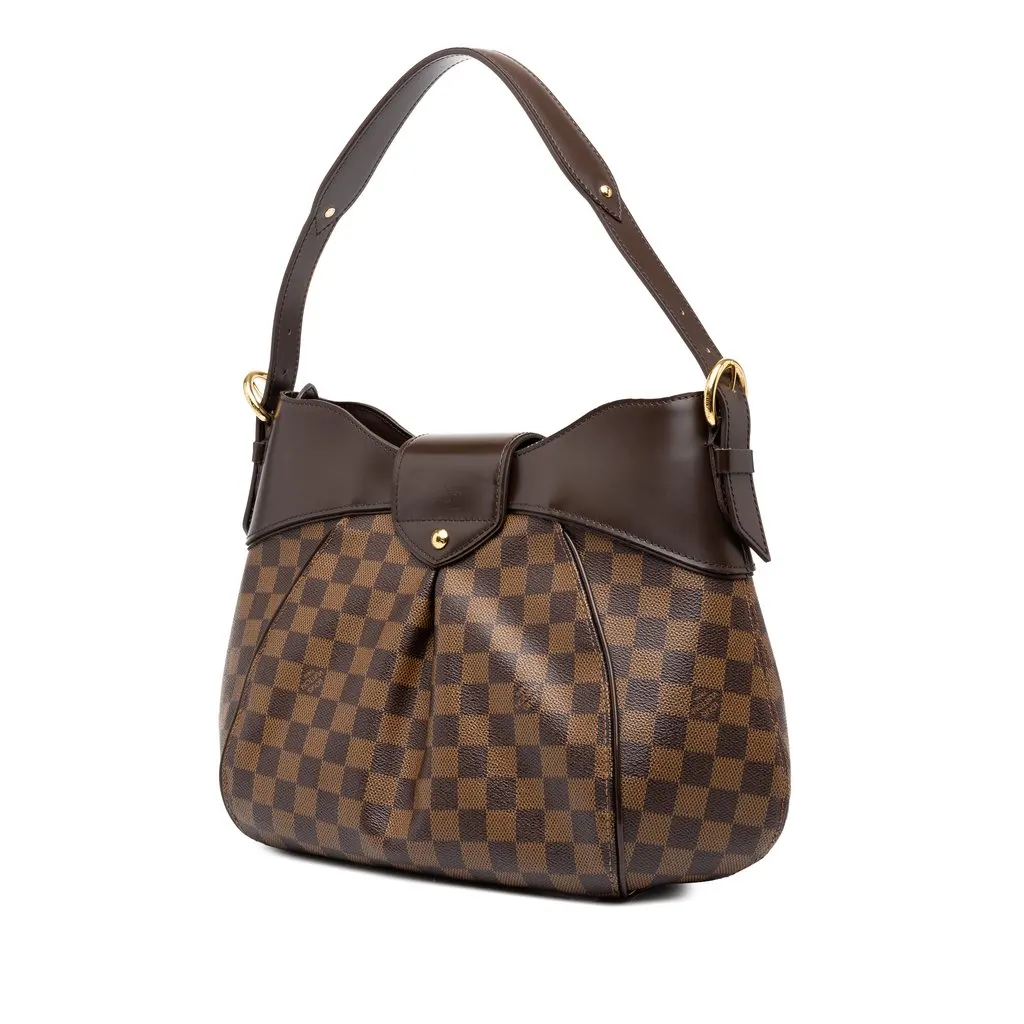 Louis Vuitton Damier Ebene Sistina PM Brown Canvas Very good - Back View