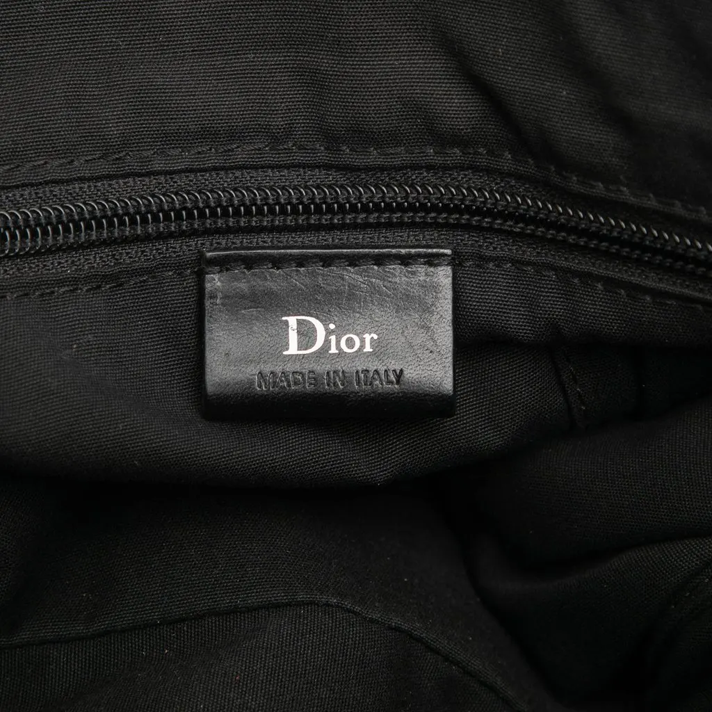 Dior Diorissimo Embossed Leather Messenger Bag Black Leather Very good - Box View