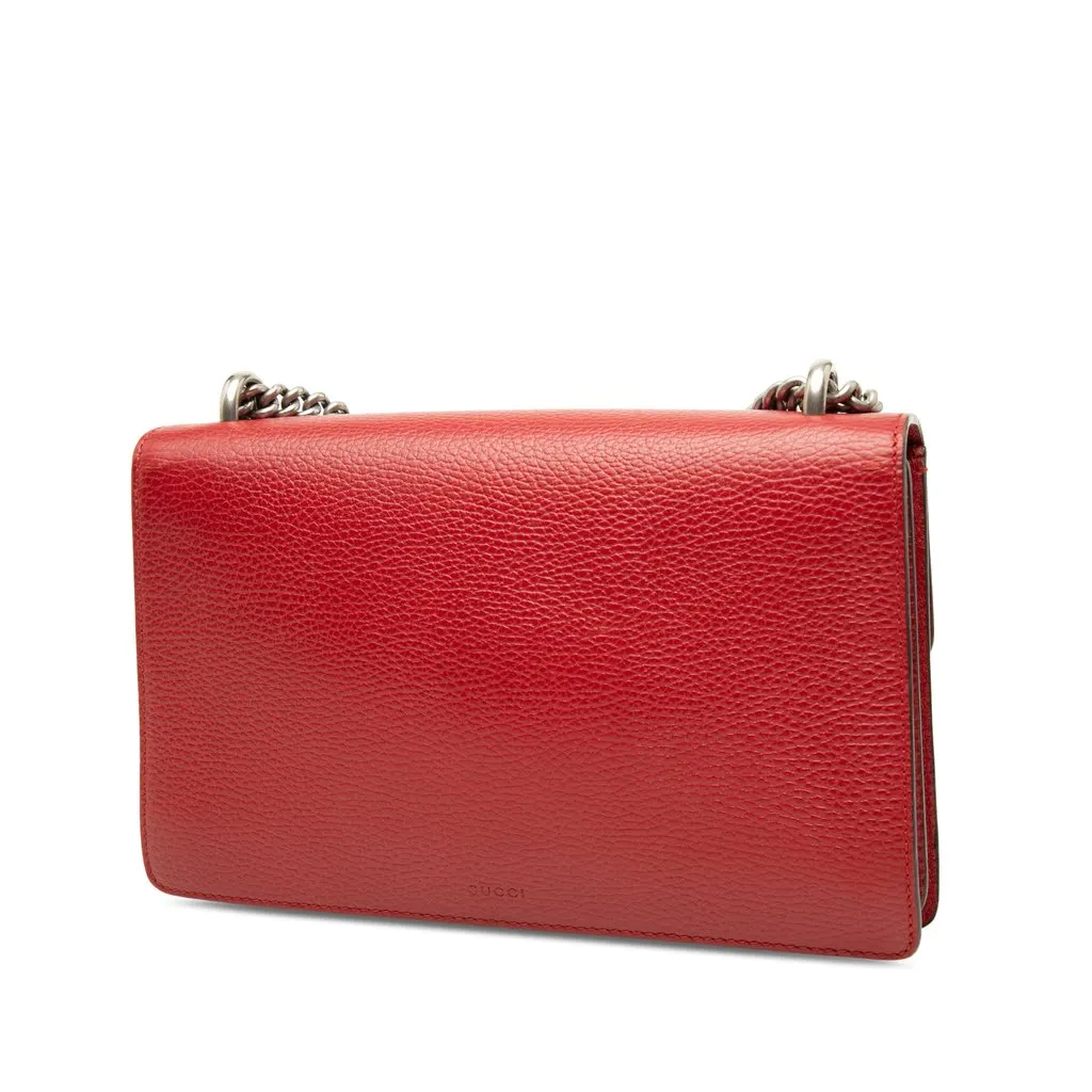 Gucci Medium Calfskin Dionysus Shoulder Bag Red Leather Good - Back View
