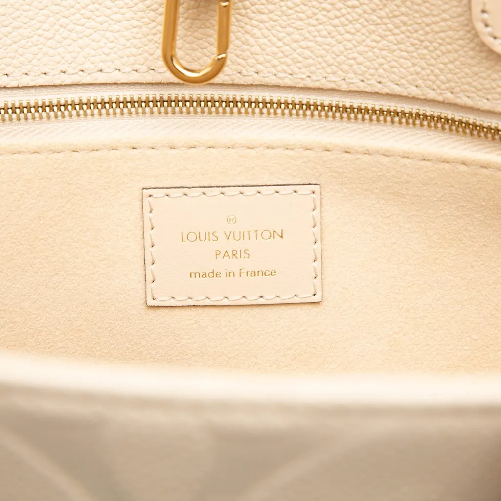 Louis Vuitton Monogram Empreinte OnTheGo MM Brown Leather Very good - Box View