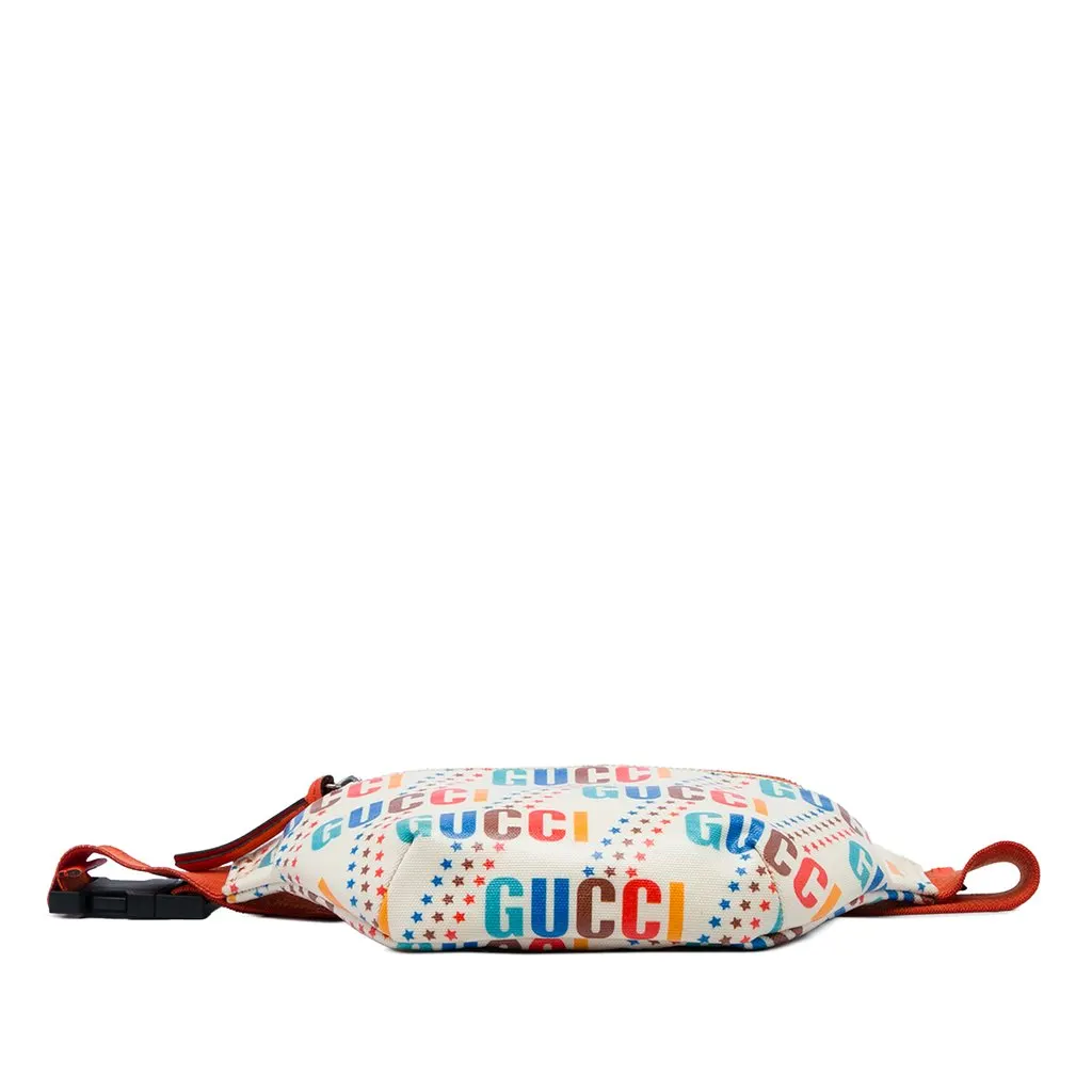 Gucci Kids Coated Canvas Logo Belt Bag White Canvas Very good - Inside View