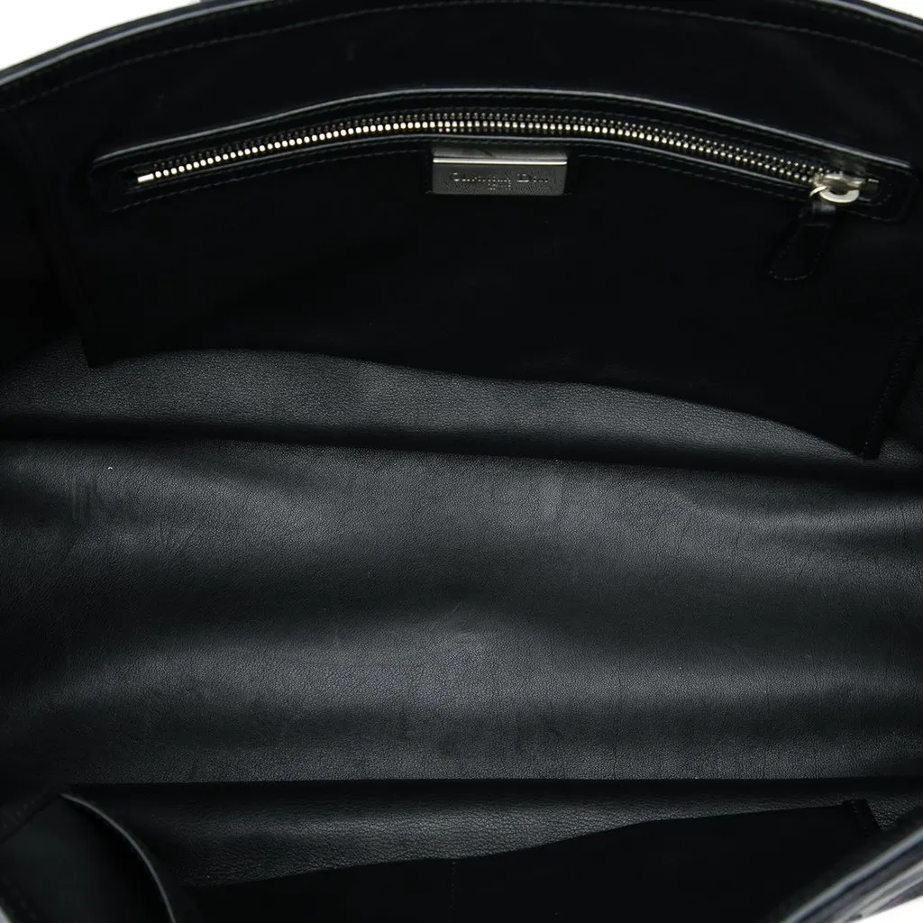 Dior Anselm Reyle Large Canvas Camouflage Tote Grey Canvas Good - Model View